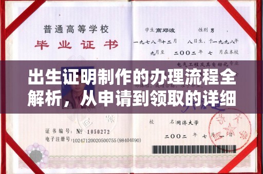 平度出生证明制作的办理流程全解析，从申请到领取的详细指南
